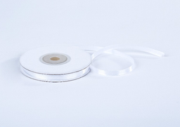 171 Stuha satén biela 0,65cm x 25yrd
