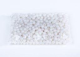 Gorále perličky biele 100g, 8mm