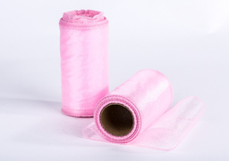 Organza sv. ružová 12cm x 20yrd, 2ks