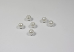 Gorále perličky 10mm biele,  200g