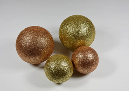 Gula glitter 7+10cm S/8 med.+zlatá