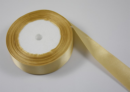 175 Stuha satén zlatá 2,5cm x 25yrd