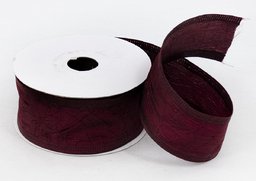 168 stuha taft bordová 4cm x 10yrd