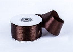 176 Stuha satén čokoládová 4cm x 25yrd