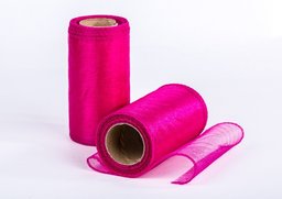 Organza cyklámen 12cm x 20yrd, 2ks