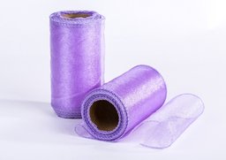 Organza tm. fialová 12cm x 20yrd, 2ks