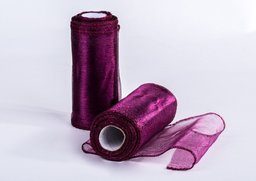 Organza purpurová 12cm x 20yrd, 2ks