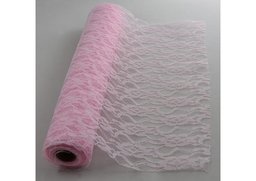 Čipka sv.ružová 36cm x 9,14m