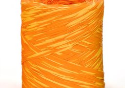 Poly raphia 15x200 oranž. mix R254
