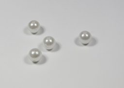 Gorále perličky 14mm biele, 200g