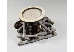 Svietnik šiška+prúty 19cm