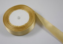 175 Stuha satén zlatá 2,5cm x 25yrd