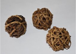 Tail ball 6 cm natur S/10