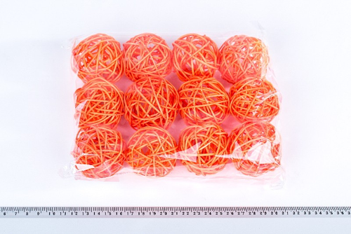 Pedigová guľa oranžová 5cm, 12ks