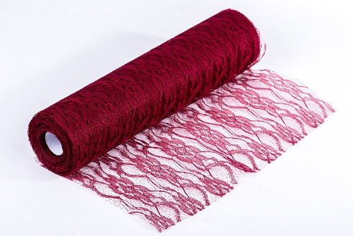 Čipka vínová 36cm x 9,14m