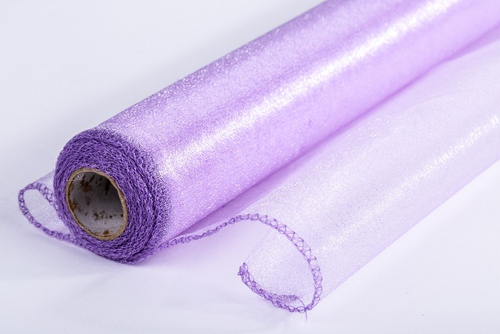 Lesklá organza fialová 36cm x 10yrd