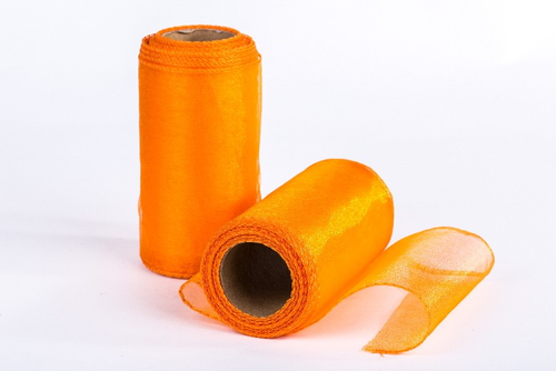 Organza 12 cm x 9 m S/2 oranž.