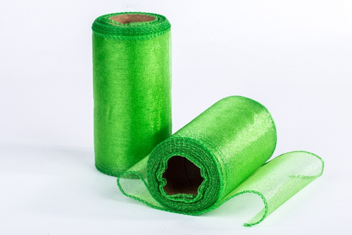 Organza 12 cm x 9 m S/2 zel. jablko