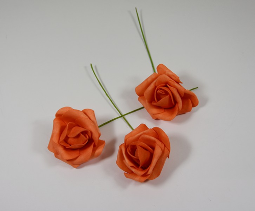 Ruža 7 cm, S/24 oranž