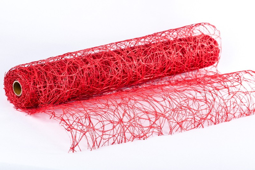 Sisalová sieť 53 cm x 5 y červená