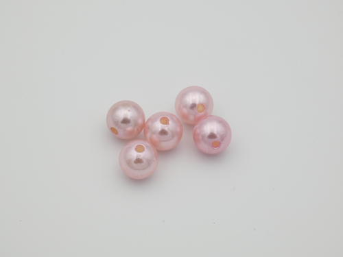 Gorále perličky 14mm, 200g ružová