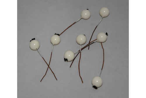 Bobule biele 1,2cm 144ks