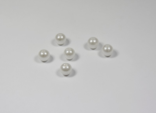 Gorále perličky 10mm biele,  200g