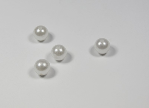Gorále perličky 14mm biele, 200g