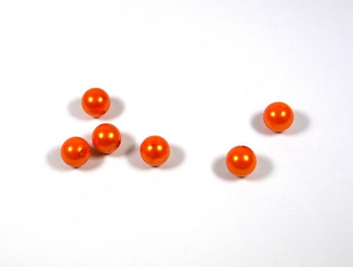 Gorále perličky 11mm 100 g oranž.