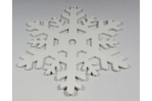 Drevená vločka 24cm S/2