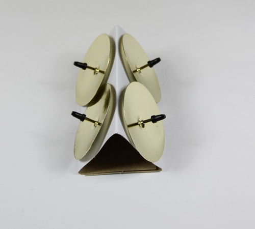 Pliešky 5,3cm S/4 šampaň