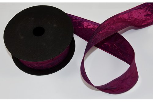 168 Stuha taft purpurová 4cm x 10yrd